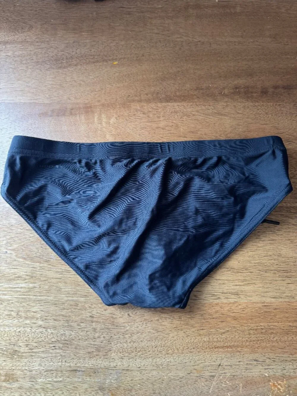 Todd Sanfield Swim Brief Mens Small Black Onyx Sand Deep Swimsuit Solid NEW